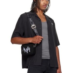 AMIRI Black 'AMIRI' Staggered Camera Bag NWT 100% AUTHENTIC 870$